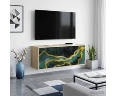 TV staliukas Sieninis televizoriaus stovas WIJHE 102 x 33 x 40 cm