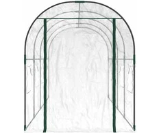 Šiltnamis, skaidrus, 160x400x190 cm, PVC ir plienas