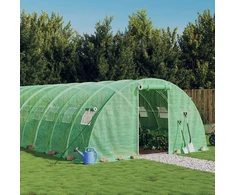Šiltnamis su plieno rėmu, žalios spalvos, 10x4x2m, 40m²