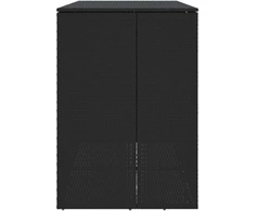 Šiukšlių dėžė 2 pcs Juoda 130 x 80 x 115 cm Polietilenas