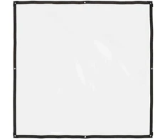 Skaidrus brezentas su kilpelėmis, 2x2 m, polietilenas