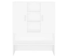 Skalbimo mašinos spintelė, baltos spalvos, 70,5x25,5x90cm