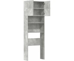 skalbimo mašinos spintelė betoninė pilka 64x24x190 cm