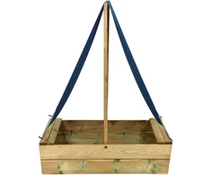 Smėlio dėžė su stogu, 80x60x97,5cm, impregnuota pušies mediena