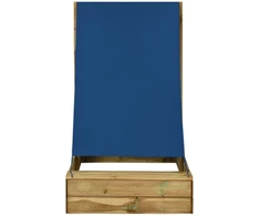 Smėlio dėžė su stogu, 80x60x97,5cm, impregnuota pušies mediena