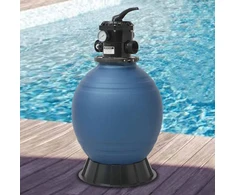 Smėlio filtras baseinui su 6 pozicijų vožtuvu, mėlynas, 460mm