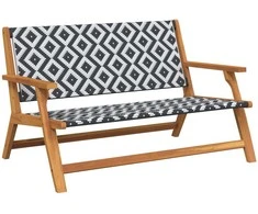 Sodo baldai Juoda ir Balta 122 x 78 x 73 cm