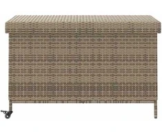 Sodo daiktadėžė su ratukais, pilkos spalvos, 110x55x73cm