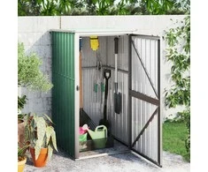 Sodo įrankių pašiūrė, žalia, 88x89x161cm, galvanizuotas plienas