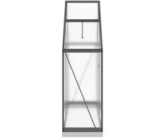 Sodo Kėdė 2 pcs Šviesiai pilka 55 x 53 x 85 cm poliratanas