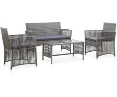 Sodo baldai 2 pcs Juoda 67 x 76 x 73 cm Kietos akacijos mediena