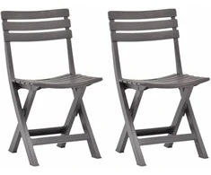 Lauko baldų komplektas Sodo Kėdė 2 pcs Kreminė balta Kietos akacijos mediena
