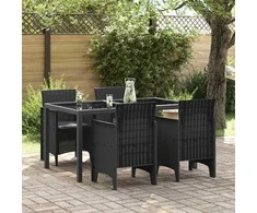 Sodo Kėdė 4 pcs Antracitas 53 x 49 x 85 cm Polipropilenas