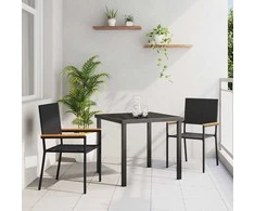 Sodo krėslai, kurie vienas ant kito sukraunami 2 pcs