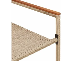 Sodo krėslai, kurie vienas ant kito sukraunami 2 pcs