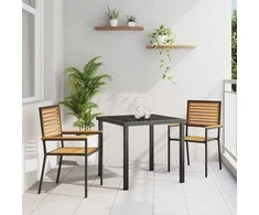 Sodo krėslai, kurie vienas ant kito sukraunami 2 pcs