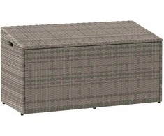 Sodo daiktadėžė, pilka, 110x50x58cm, polirotangas