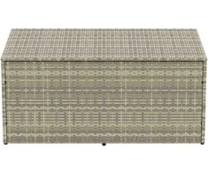 sodo laikymo dėžutė šviesiai pilka 110x50x58 cm poliratanas
