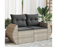 Sodo lovelis su kuoliukais, pilkas, 123,5x43,5x43,5cm, PP