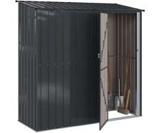 Sodo pašiūrės Antracitas 203 x 85,5 x 200 cm Metalas