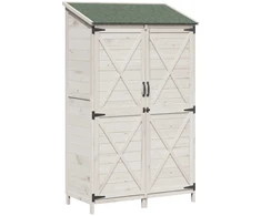 Sodo Sandėlys Balta 106 x 56 x 176,5 cm Kietasis pušinis medis