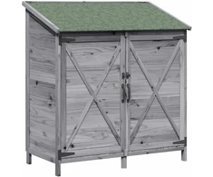 Sodo Sandėlys Pilka 106 x 56 x 113,5 cm Kietasis pušinis medis