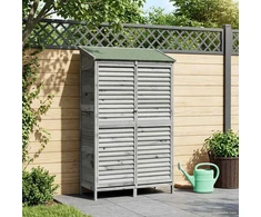 Sodo Sandėlys Pilka 106 x 56 x 176,5 cm Kietasis pušinis medis