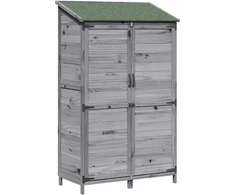 Sodo Sandėlys Pilka 106,5 x 56 x 176 cm Kietasis pušinis medis