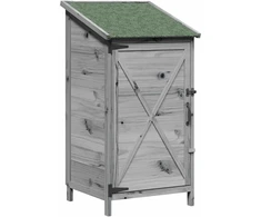 Sodo Sandėlys Pilka 59,5 x 56 x 113,5 cm Kietasis pušinis medis