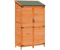 Sodo Sandėlys Ruda 106,5 x 56 x 176 cm Kietasis pušinis medis