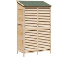 Sodo Sandėlys su stogu su saugykla Natūrali 106 x 56 x 176,5 cm