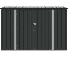 Sodo saugojimo dėžė Juoda 214 x 82 x 132 cm Plienas