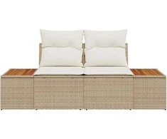 Sodo sofa Smėlio 184 x 62 x 85cm poliratanas