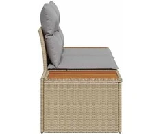 Sodo sofa Smėlio 184 x 62 x 85cm poliratanas