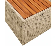 Sodo sofa Smėlio 184 x 62 x 85cm poliratanas
