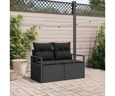 Sodo sofa su pagalve 120 x 62 x 69 cm poliratanas