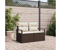 Sodo sofa su pagalve 120 x 62 x 69 cm poliratanas