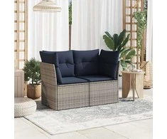 | Sodo sofa | su pagalve Pilka 124 x 62 x 69cm poliratanas