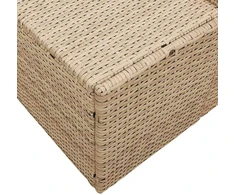 Sodo sofa su pagalve Smėlio 184 x 62 x 69 cm poliratanas