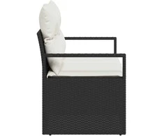 Sodo sofa su pagalve su saugykla 120 x 62 x 69 cm poliratanas