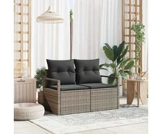 Sodo sofa su pagalve su saugykla 120 x 62 x 69 cm poliratanas