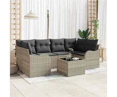 Sodo Sofų Rinkinys 7 vnt. 6-Vietų skaičius
