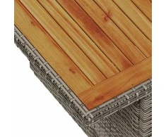 Sodo Sofų Rinkinys su pagalve 7 pcs Pilka