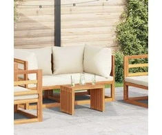 Sodo šoninis stalas Ruda 50 x 32,5 x 35 cm Kieto teka medžio