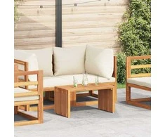 Sodo šoninis stalas Ruda 70 x 37,5 x 35,5 cm Kieto teka medžio