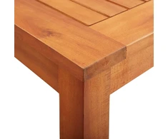 Sodo stalas, 88x88x74cm, akacijos medienos masyvas