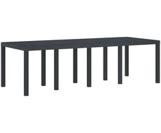 Oro sąlygoms atsparus sodo stalas Antracitas 250 x 100 x 73 cm