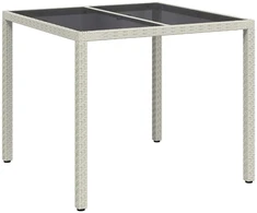 Sodo stalas Balta 90 x 90 x 75 cm poliratanas