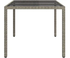 Sodo stalas Pilka 150 x 90 x 75 cm poliratanas