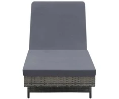 Sodo stalas Pilka 180 x 90 x 75 cm Kietos akacijos mediena